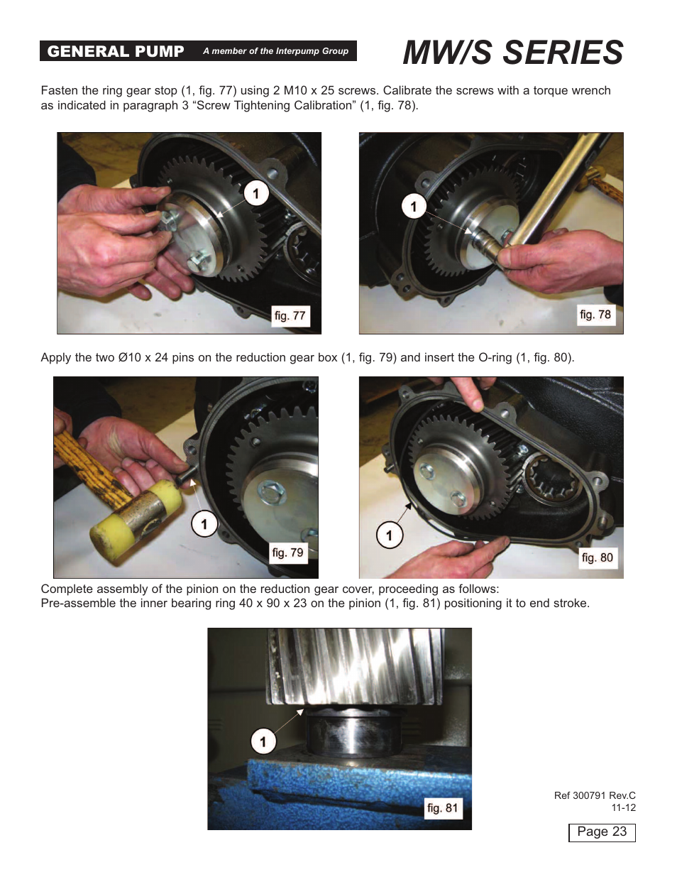 Mw/s series | General Pump MW Repair Manual User Manual | Page 23 / 54