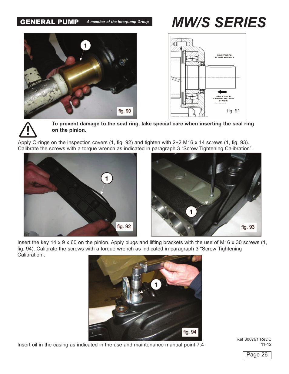 Mw/s series | General Pump MW Repair Manual User Manual | Page 26 / 54