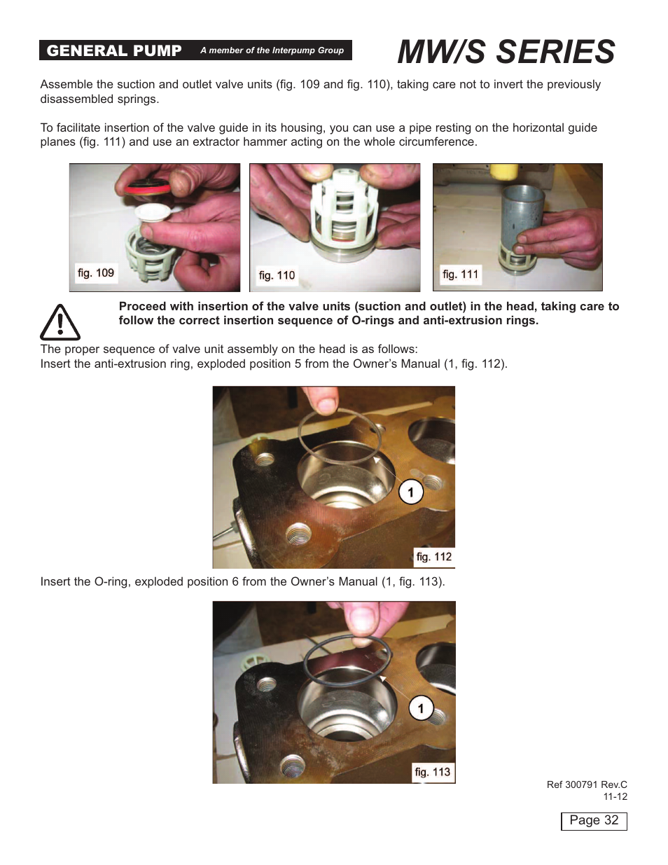 Mw/s series | General Pump MW Repair Manual User Manual | Page 32 / 54