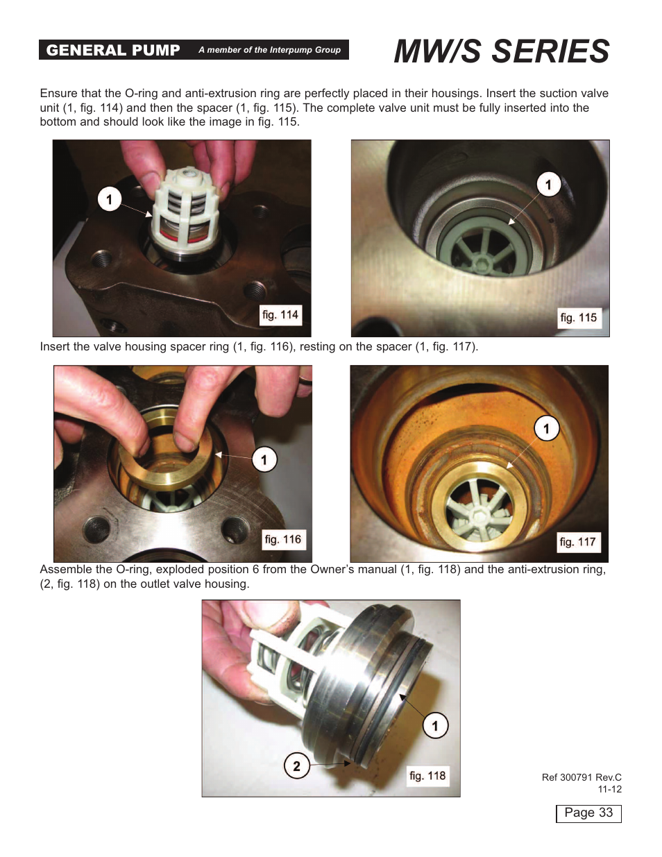 Mw/s series | General Pump MW Repair Manual User Manual | Page 33 / 54