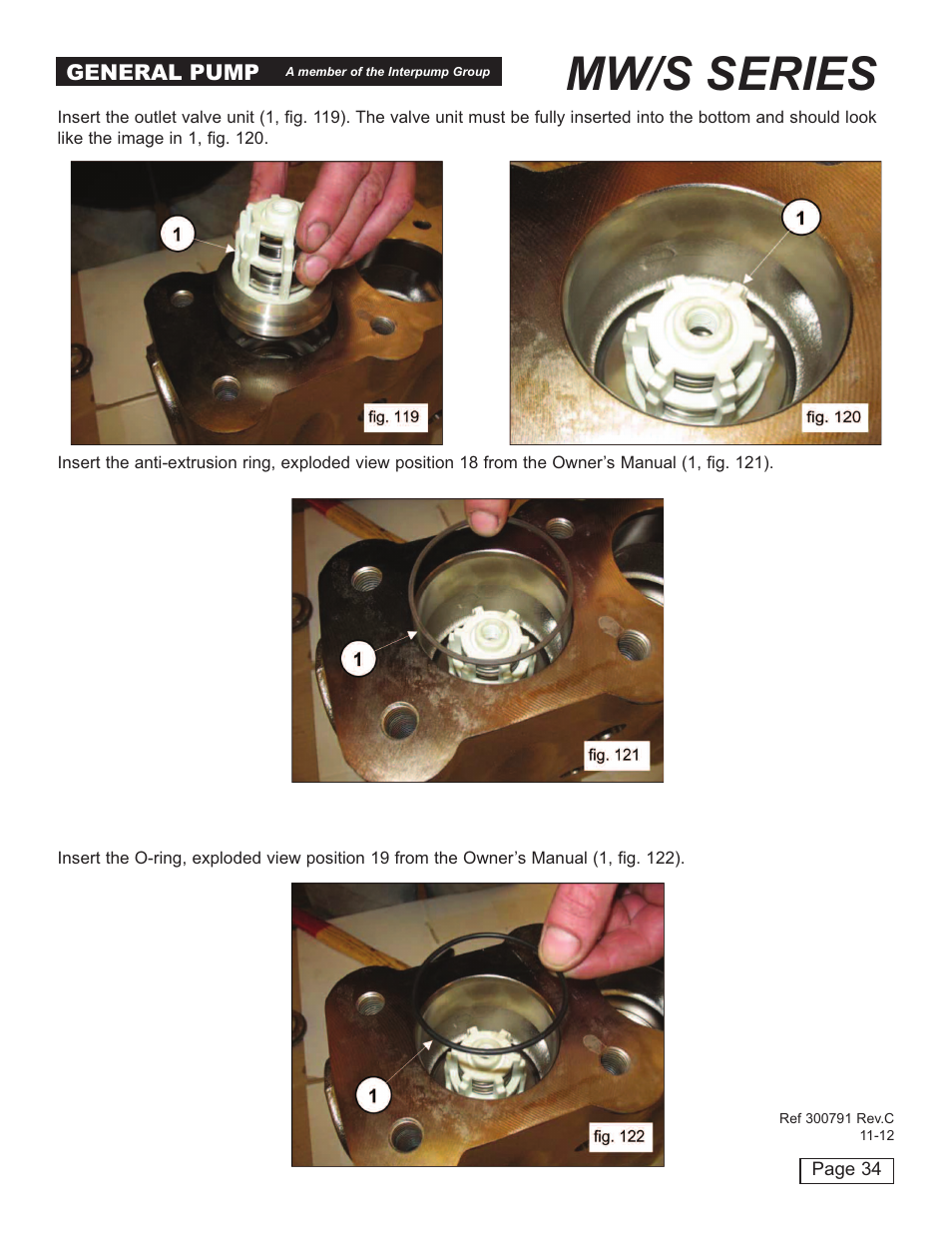 Mw/s series | General Pump MW Repair Manual User Manual | Page 34 / 54