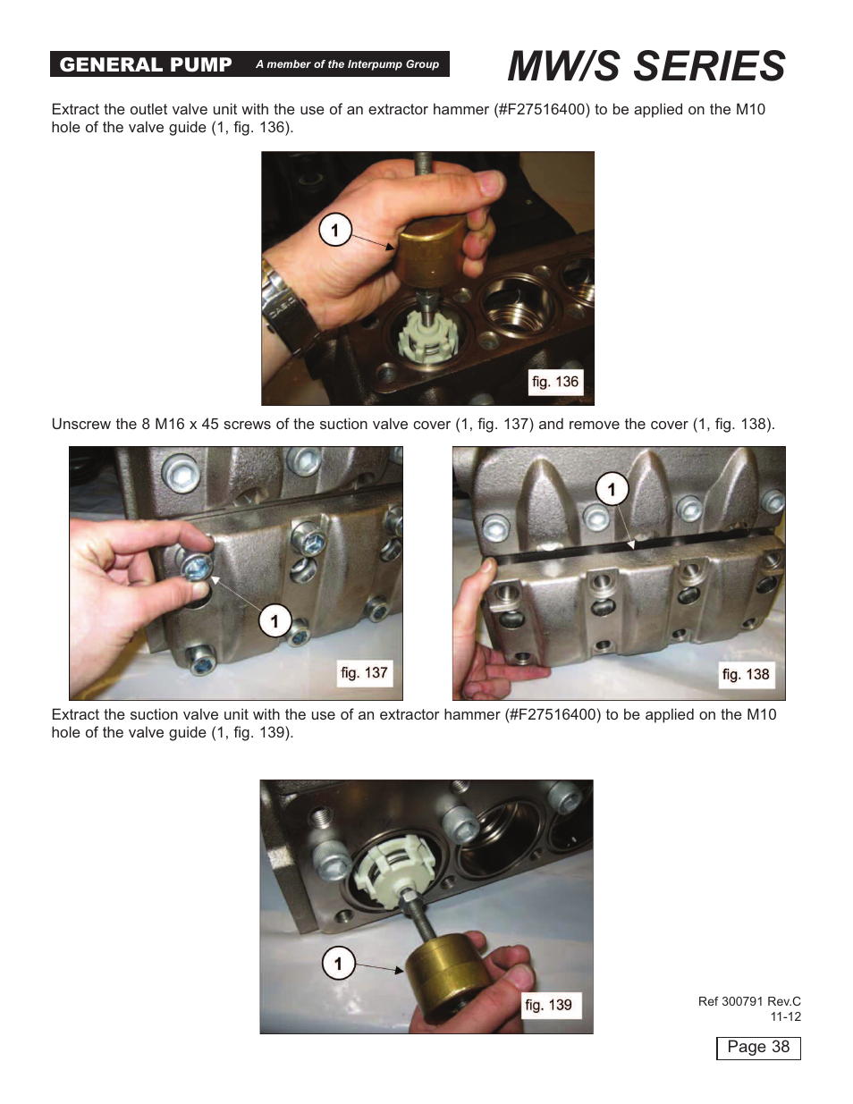 Mw/s series | General Pump MW Repair Manual User Manual | Page 38 / 54