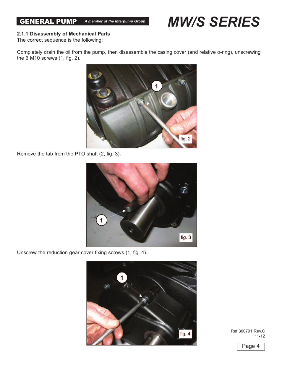 Mw/s series | General Pump MW Repair Manual User Manual | Page 4 / 54