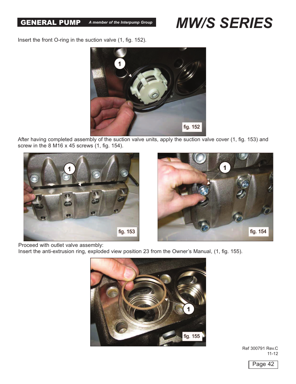 Mw/s series | General Pump MW Repair Manual User Manual | Page 42 / 54