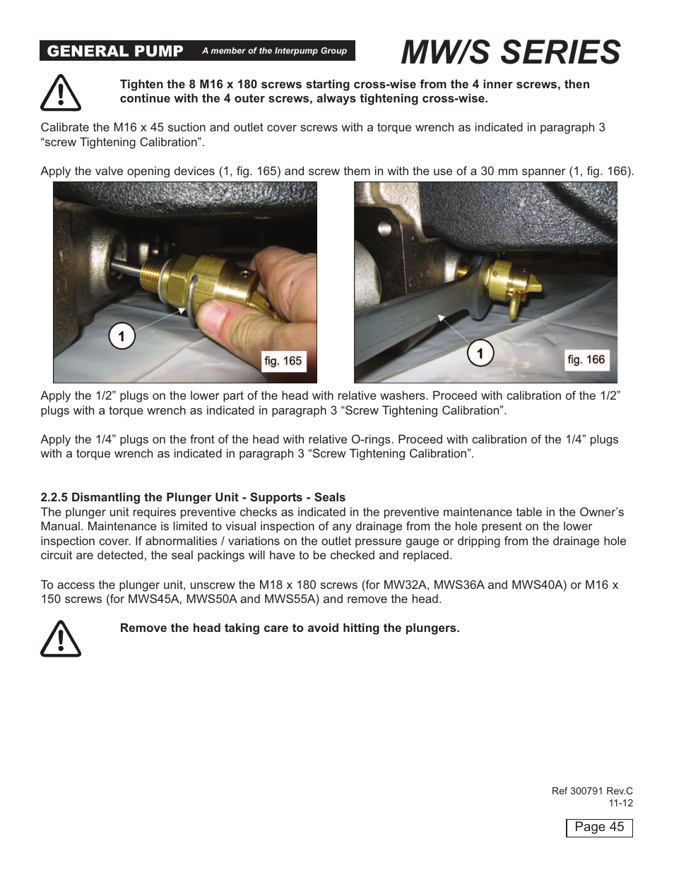 Mw/s series | General Pump MW Repair Manual User Manual | Page 45 / 54