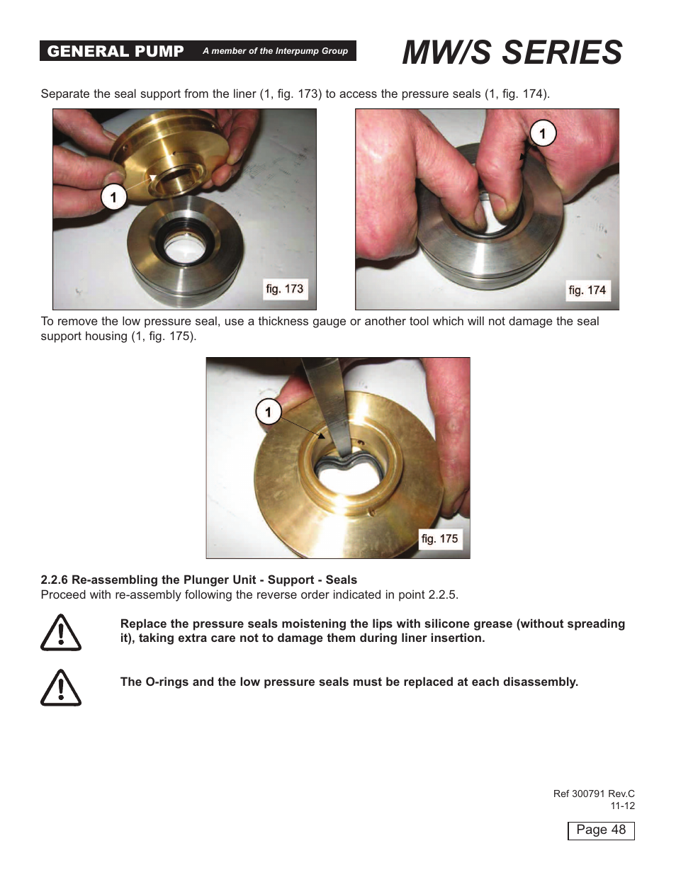 Mw/s series | General Pump MW Repair Manual User Manual | Page 48 / 54