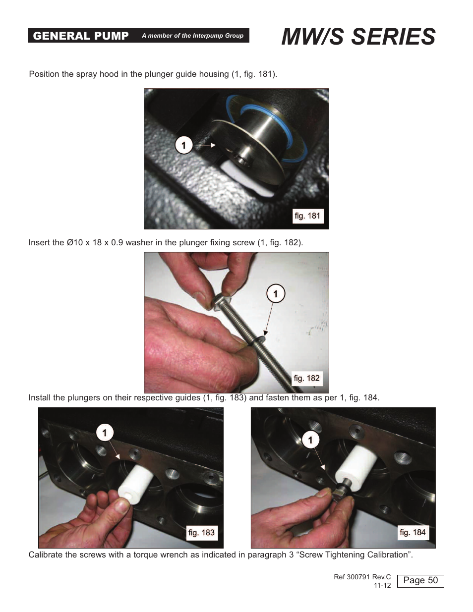 Mw/s series | General Pump MW Repair Manual User Manual | Page 50 / 54