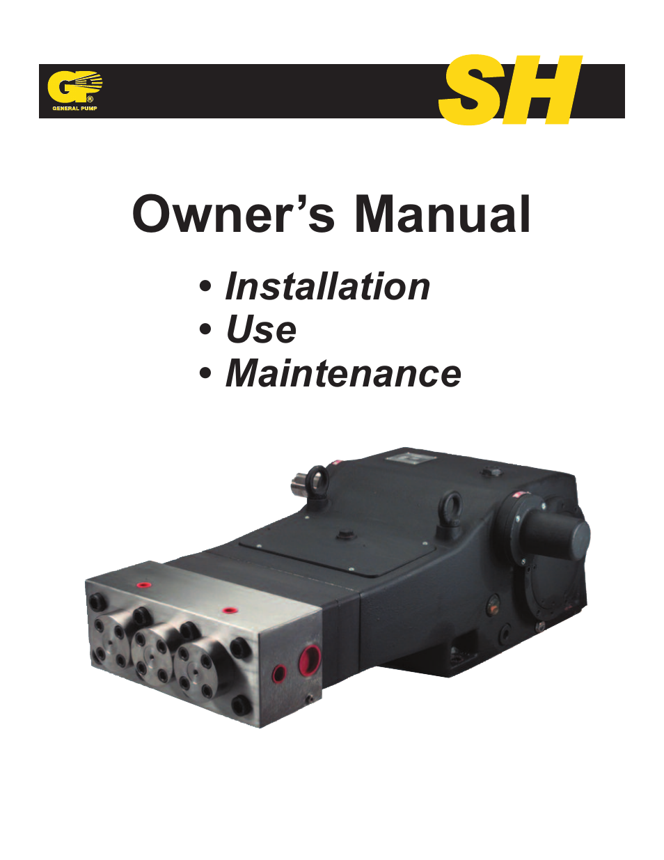 General Pump SH User Manual | 18 pages