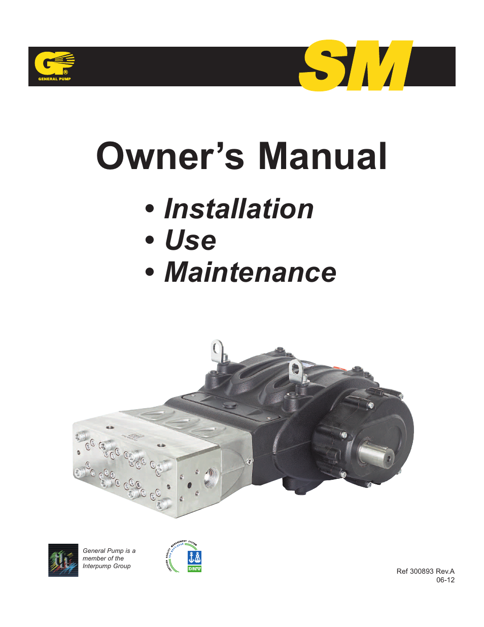 General Pump SM Owners Manual User Manual | 24 pages