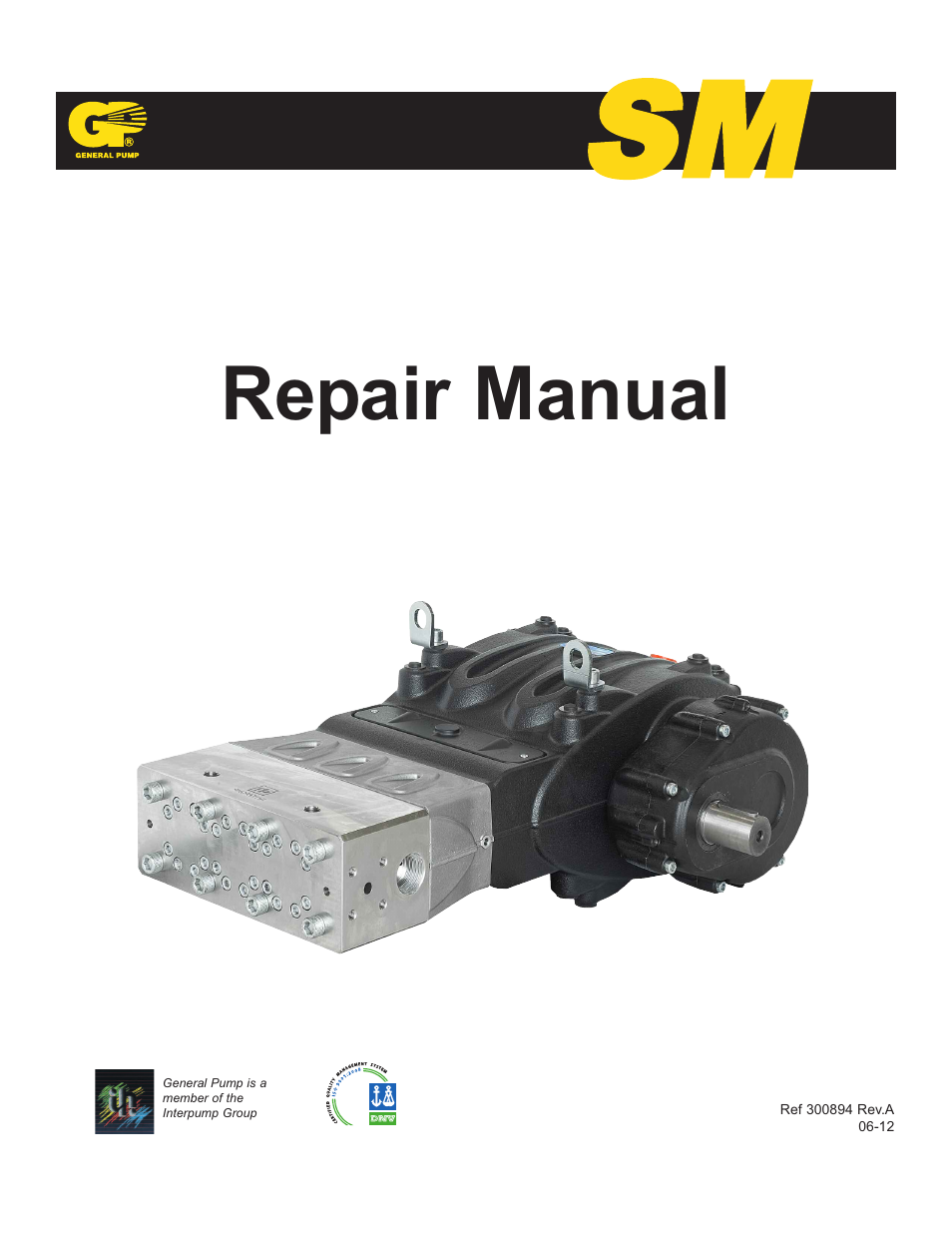 General Pump SM Repair Manual User Manual | 41 pages