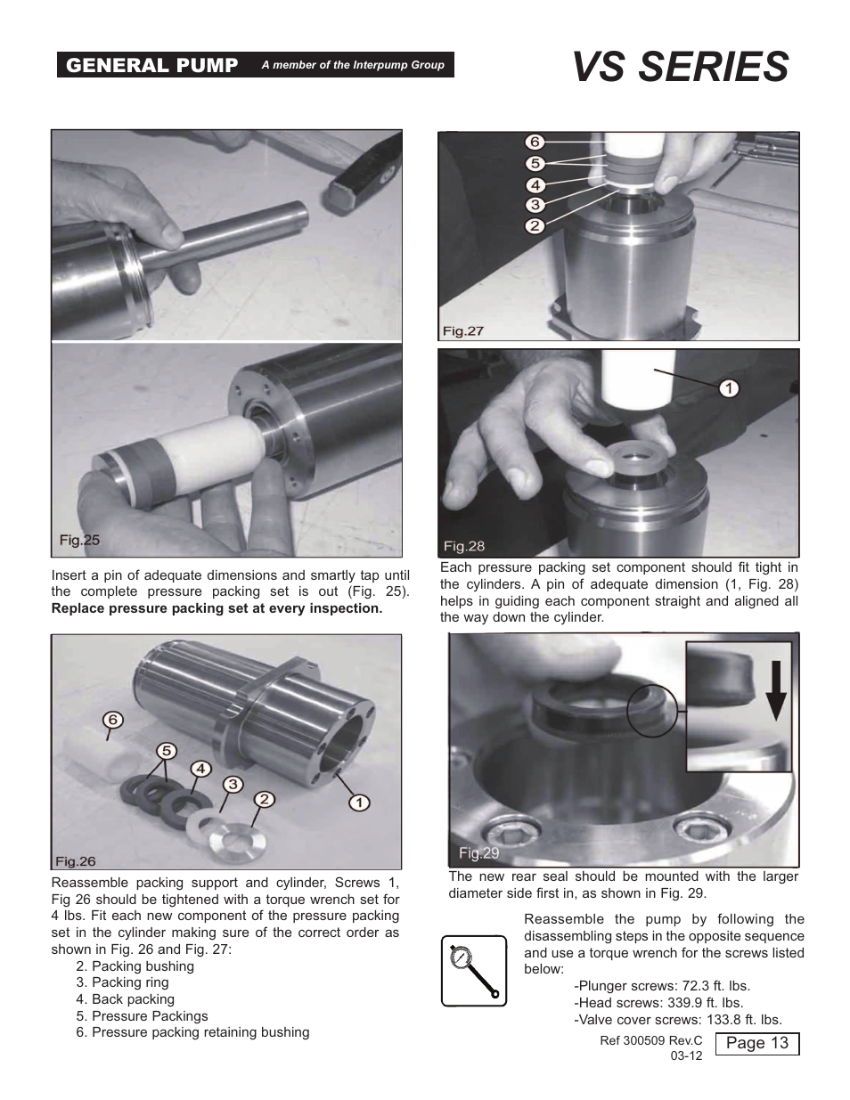 Vs series, General pump | General Pump VS User Manual | Page 13 / 18