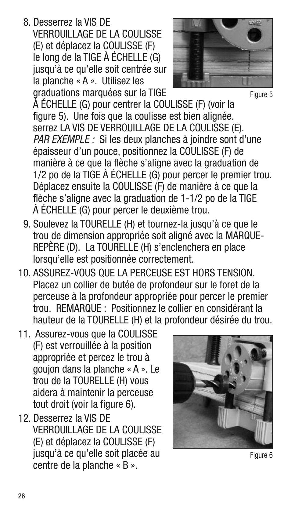 General Tools and Instruments 840 Pro Doweling Kit User Manual | Page 26 / 36