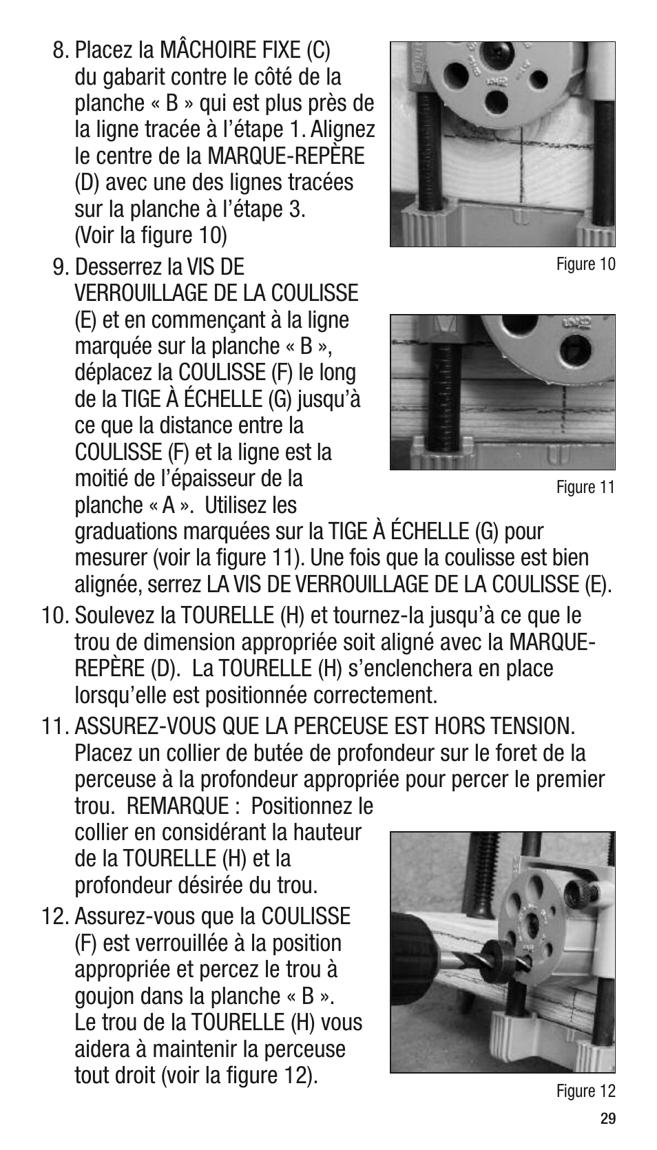 General Tools and Instruments 840 Pro Doweling Kit User Manual | Page 29 / 36