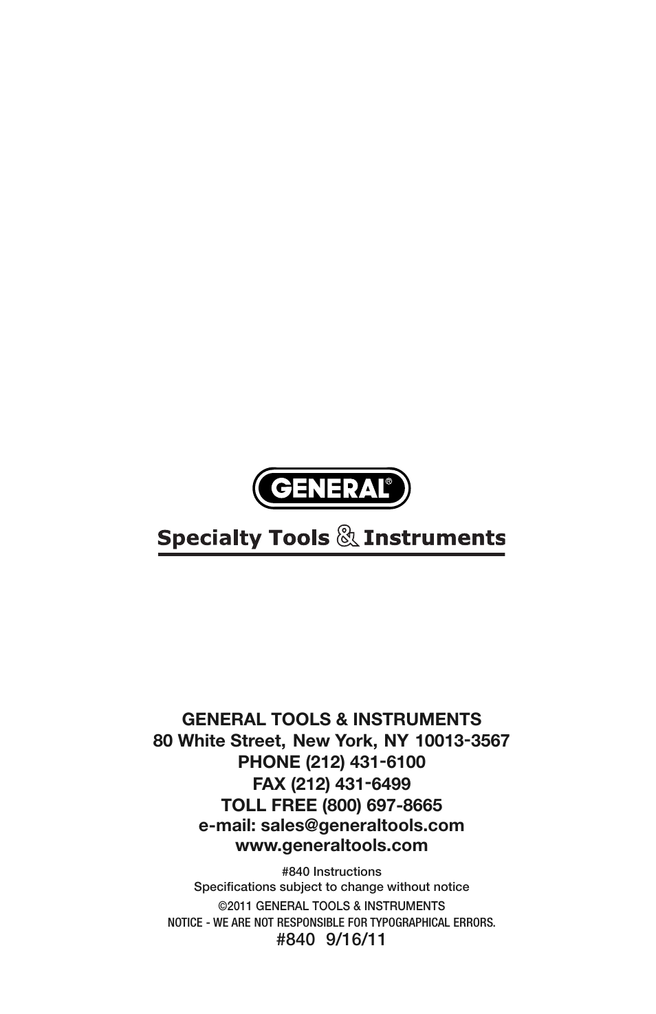 General Tools and Instruments 840 use of Dowel Centers User Manual | Page 4 / 4
