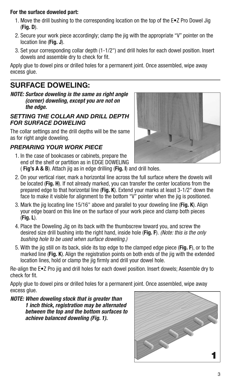 Surface doweling | General Tools and Instruments 841 User Manual | Page 3 / 8