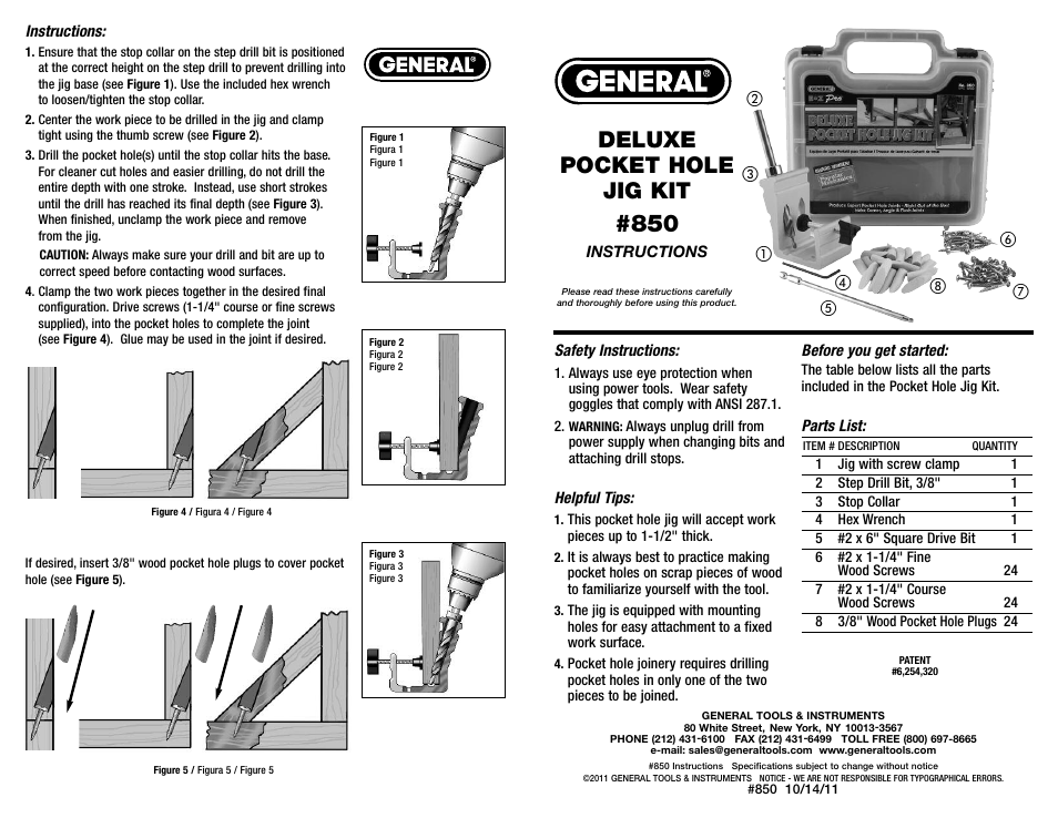 General Tools and Instruments 850 User Manual | 2 pages