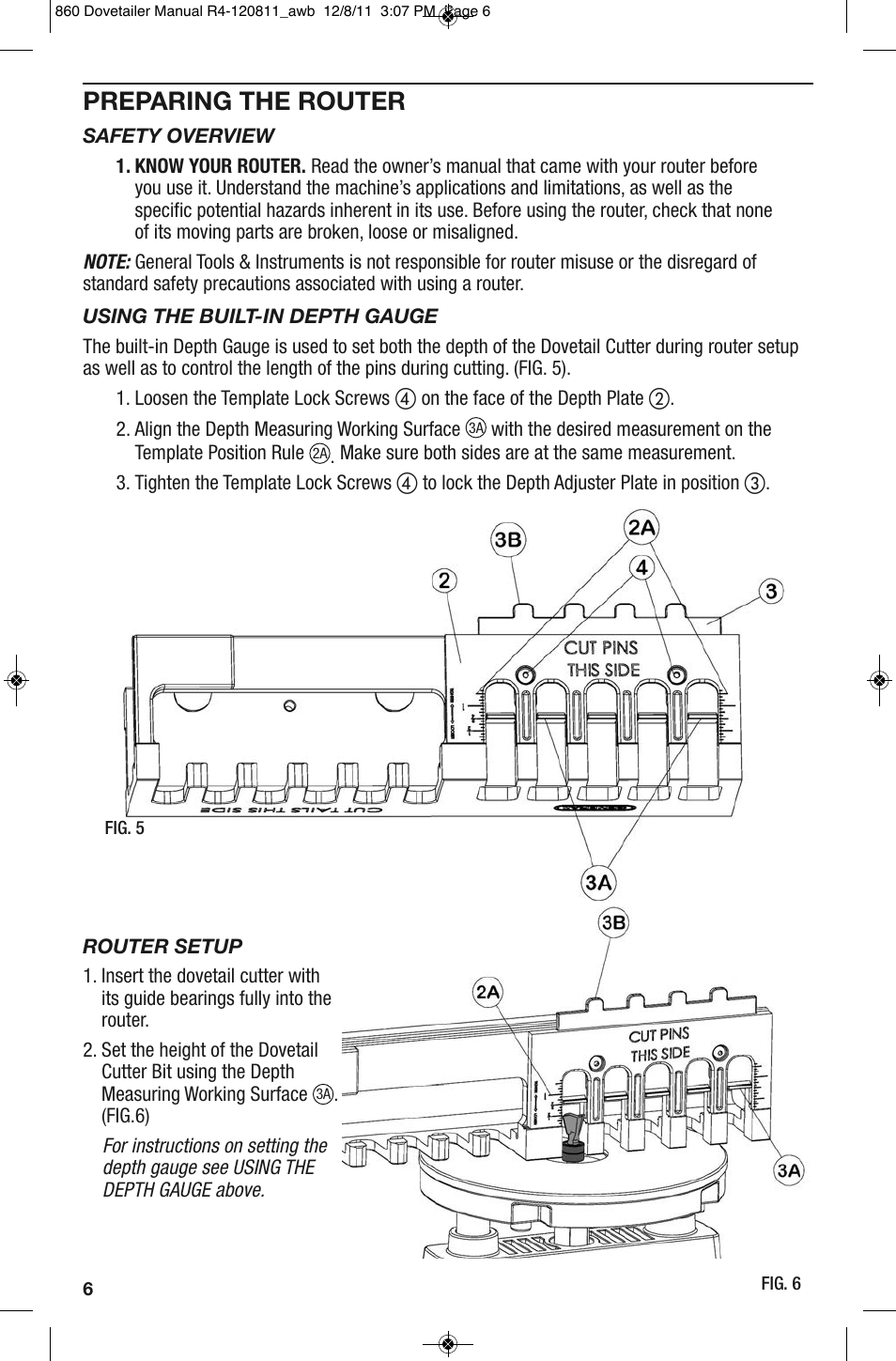 Preparing the router | General Tools and Instruments 860 v.2 User Manual | Page 6 / 44