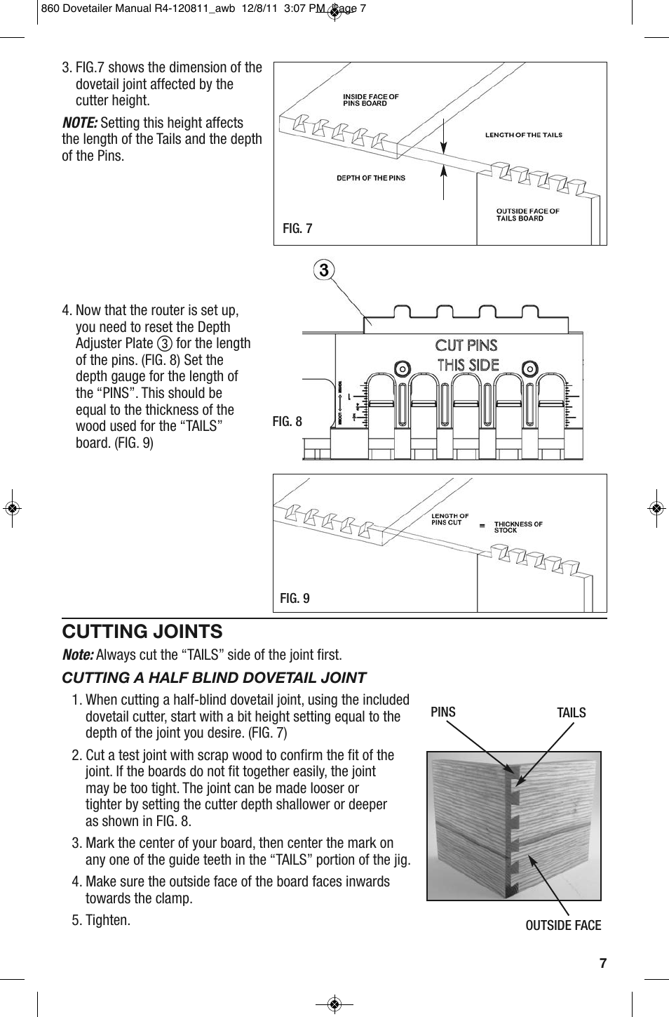 Cutting joints | General Tools and Instruments 860 v.2 User Manual | Page 7 / 44