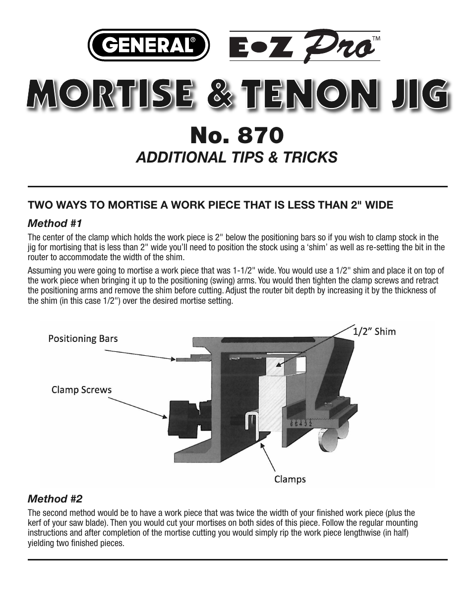 No. 870, Additional tips & tricks | General Tools and Instruments 870 v.2 User Manual | Page 45 / 46