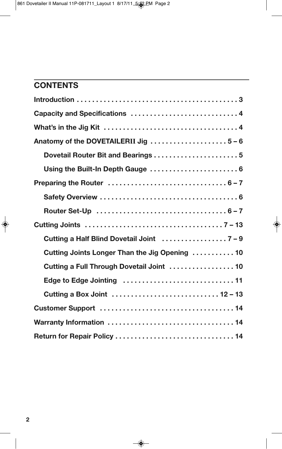 General Tools and Instruments 861 User Manual | Page 2 / 16