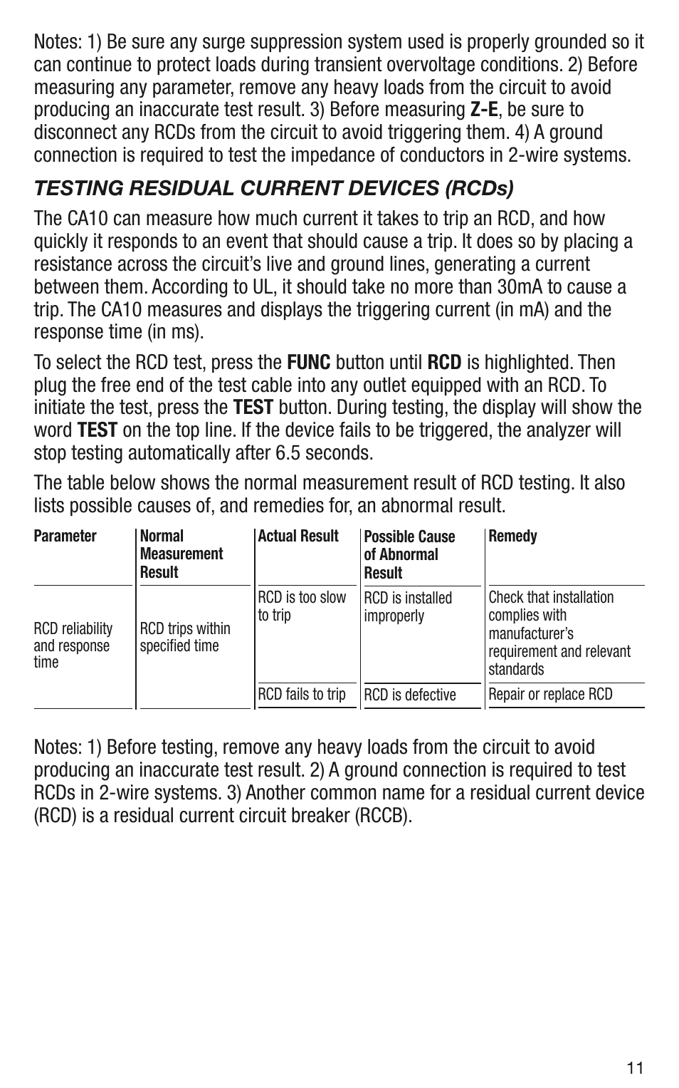 General Tools and Instruments CA10 User Manual | Page 11 / 16