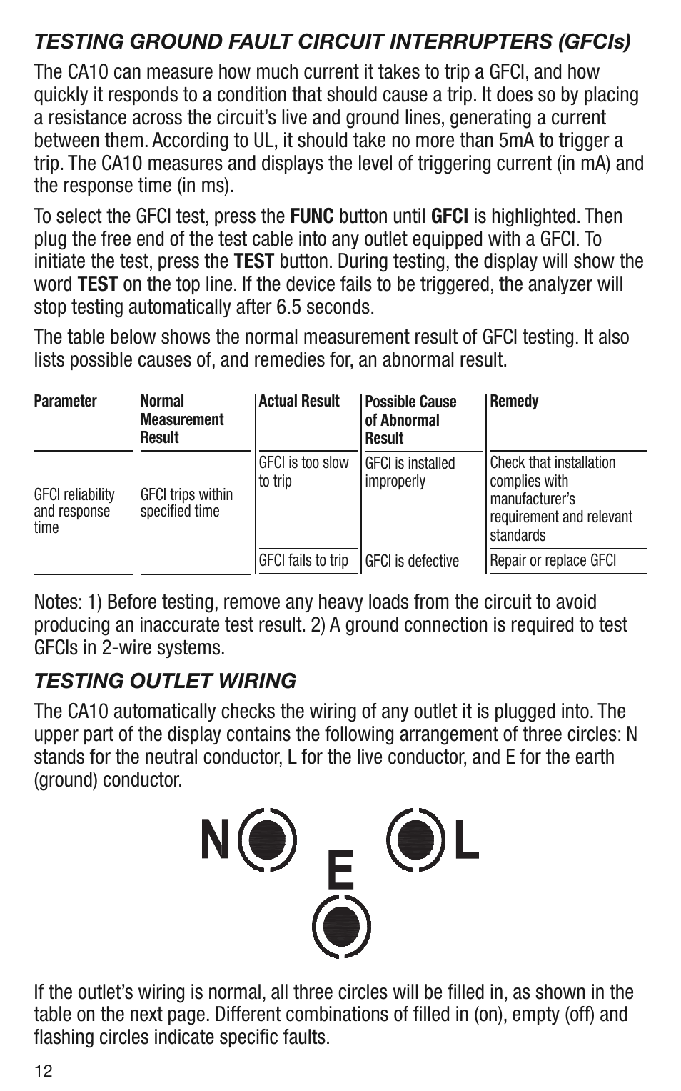 General Tools and Instruments CA10 User Manual | Page 12 / 16