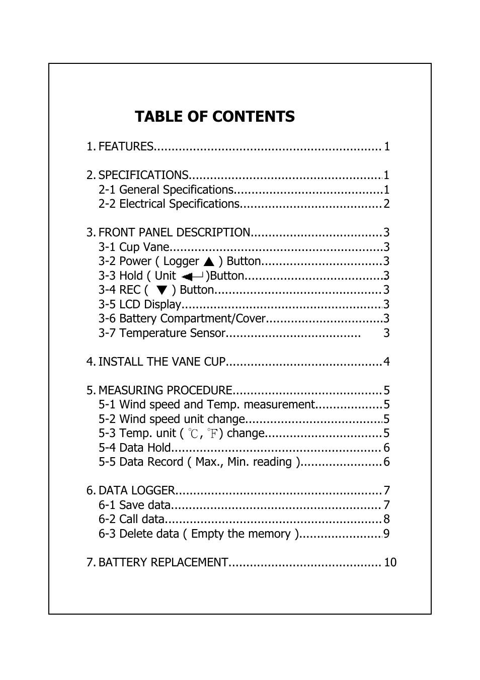 General Tools and Instruments CAF4221 User Manual | Page 2 / 12