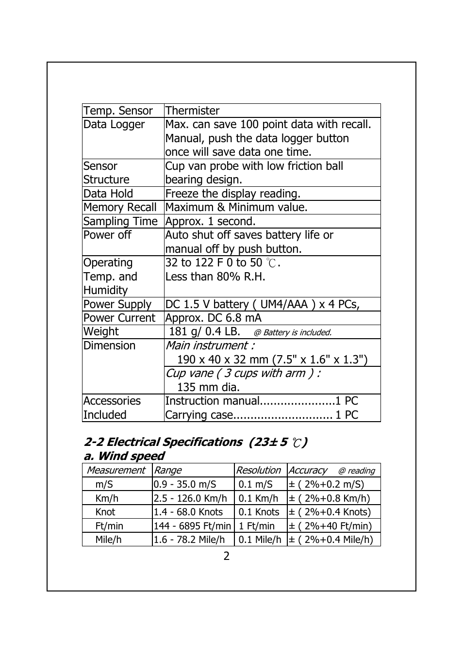 General Tools and Instruments CAF4221 User Manual | Page 4 / 12