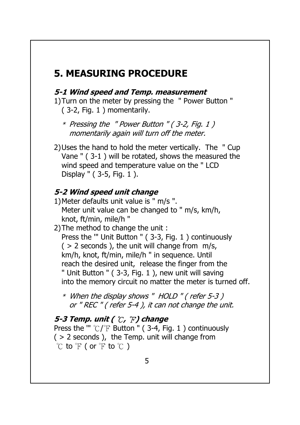 Measuring procedure | General Tools and Instruments CAF4221 User Manual | Page 7 / 12