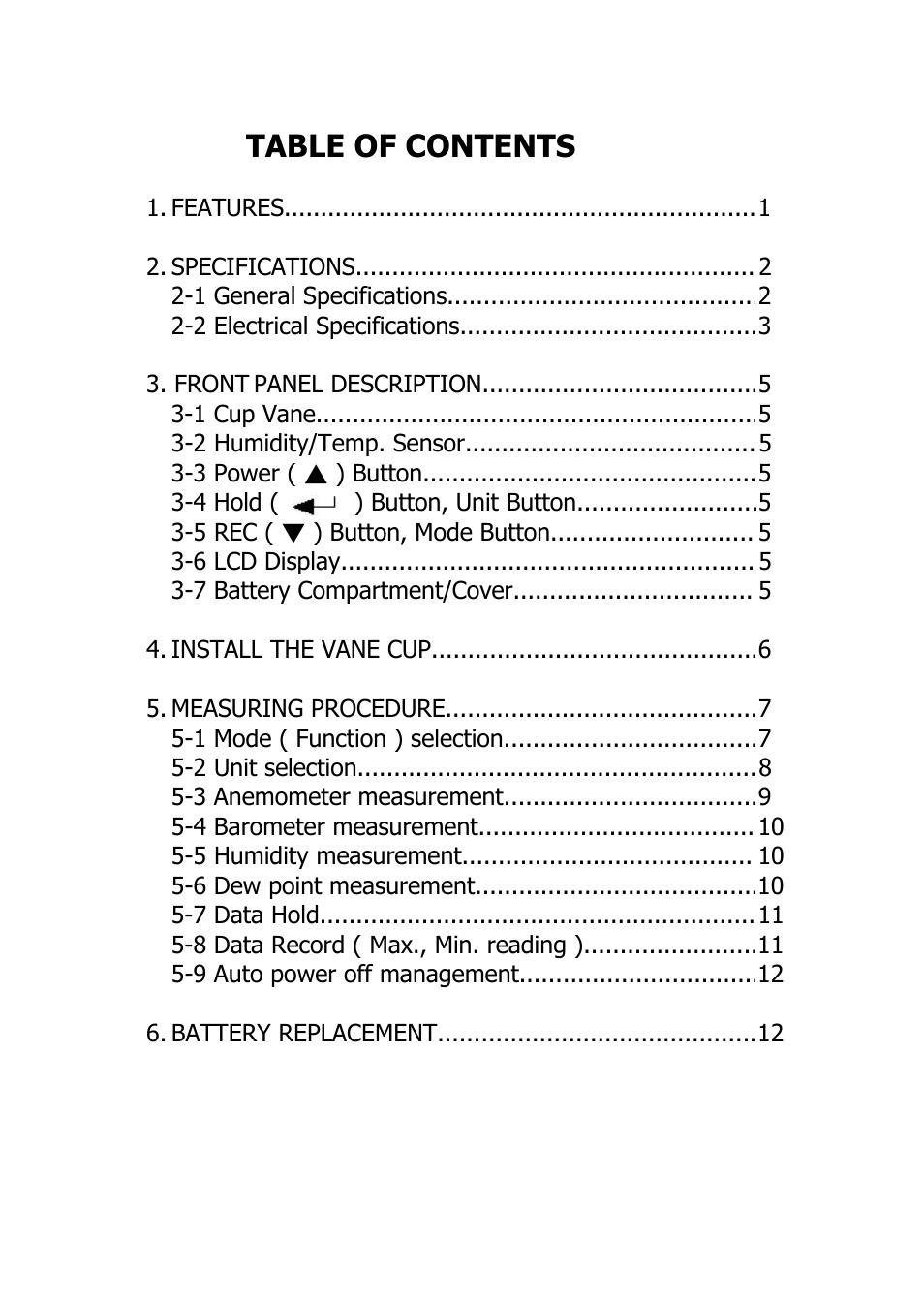 General Tools and Instruments CAF4224 User Manual | Page 2 / 14