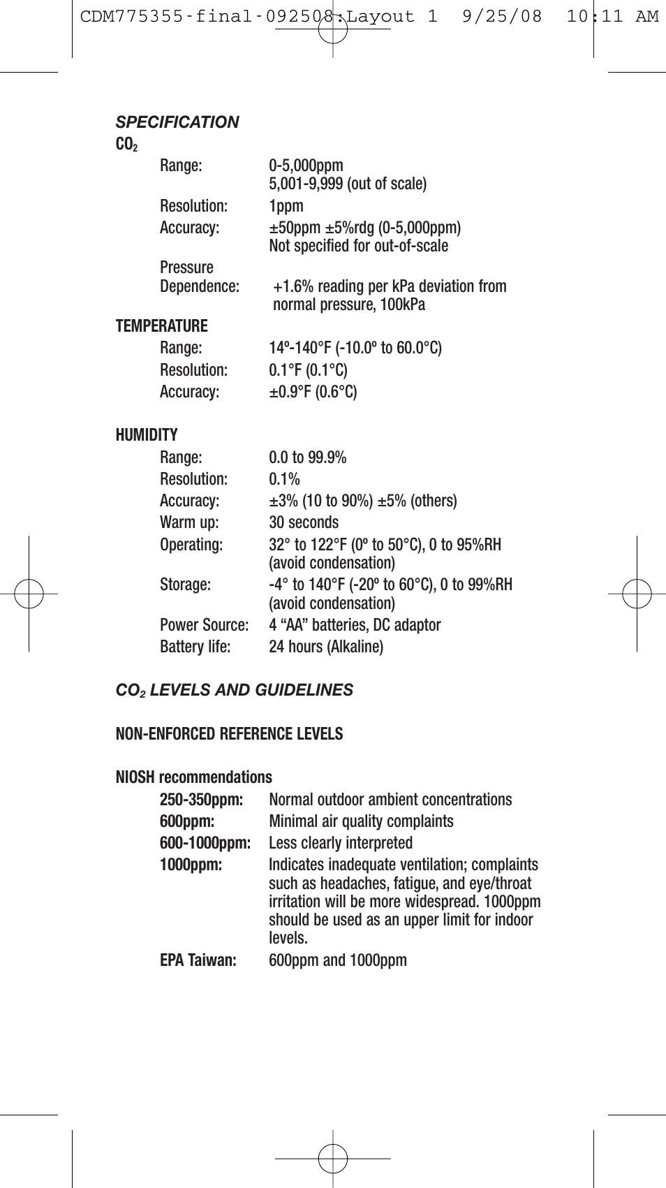 General Tools and Instruments CDM77535 User Manual | Page 10 / 12