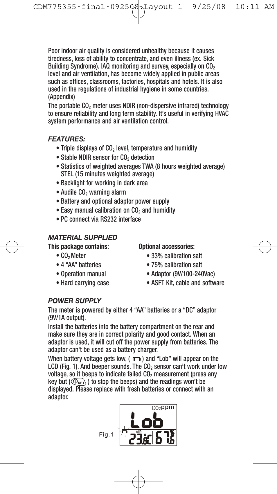 General Tools and Instruments CDM77535 User Manual | Page 2 / 12