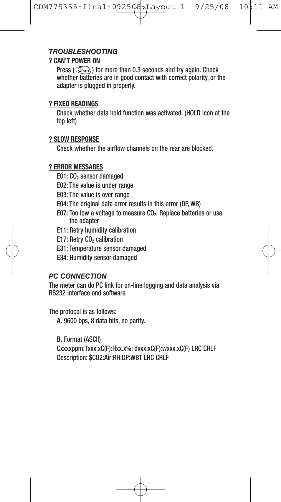 General Tools and Instruments CDM77535 User Manual | Page 9 / 12