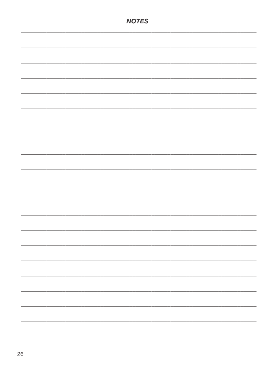 General Tools and Instruments CIH20DL User Manual | Page 26 / 28