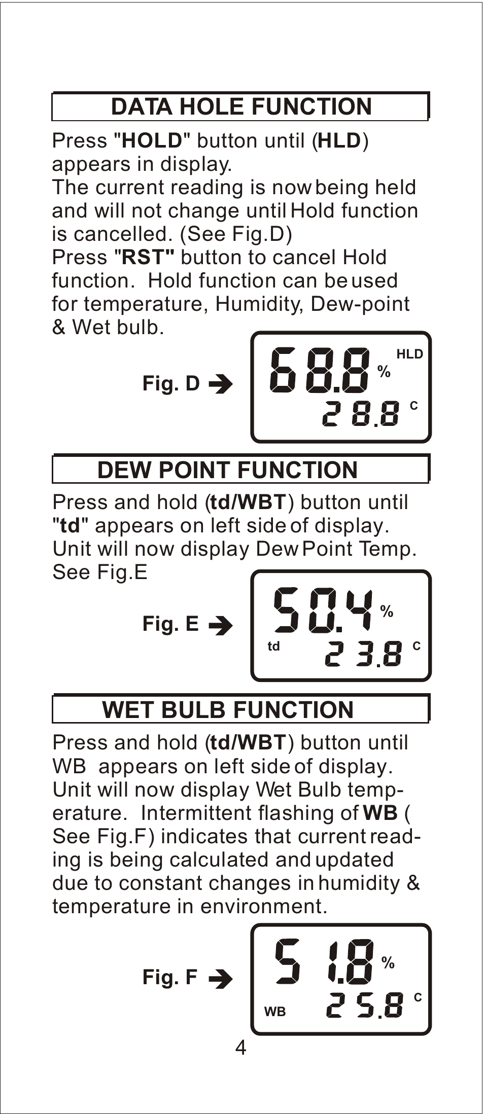 Fig. f fig. e fig. d 4 | General Tools and Instruments CMM880 User Manual | Page 5 / 11