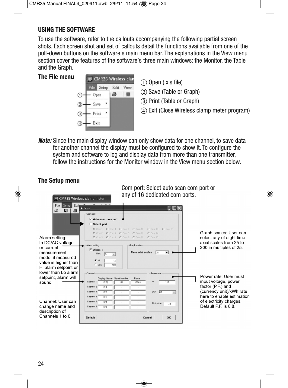General Tools and Instruments CMR35 User Manual | Page 24 / 36