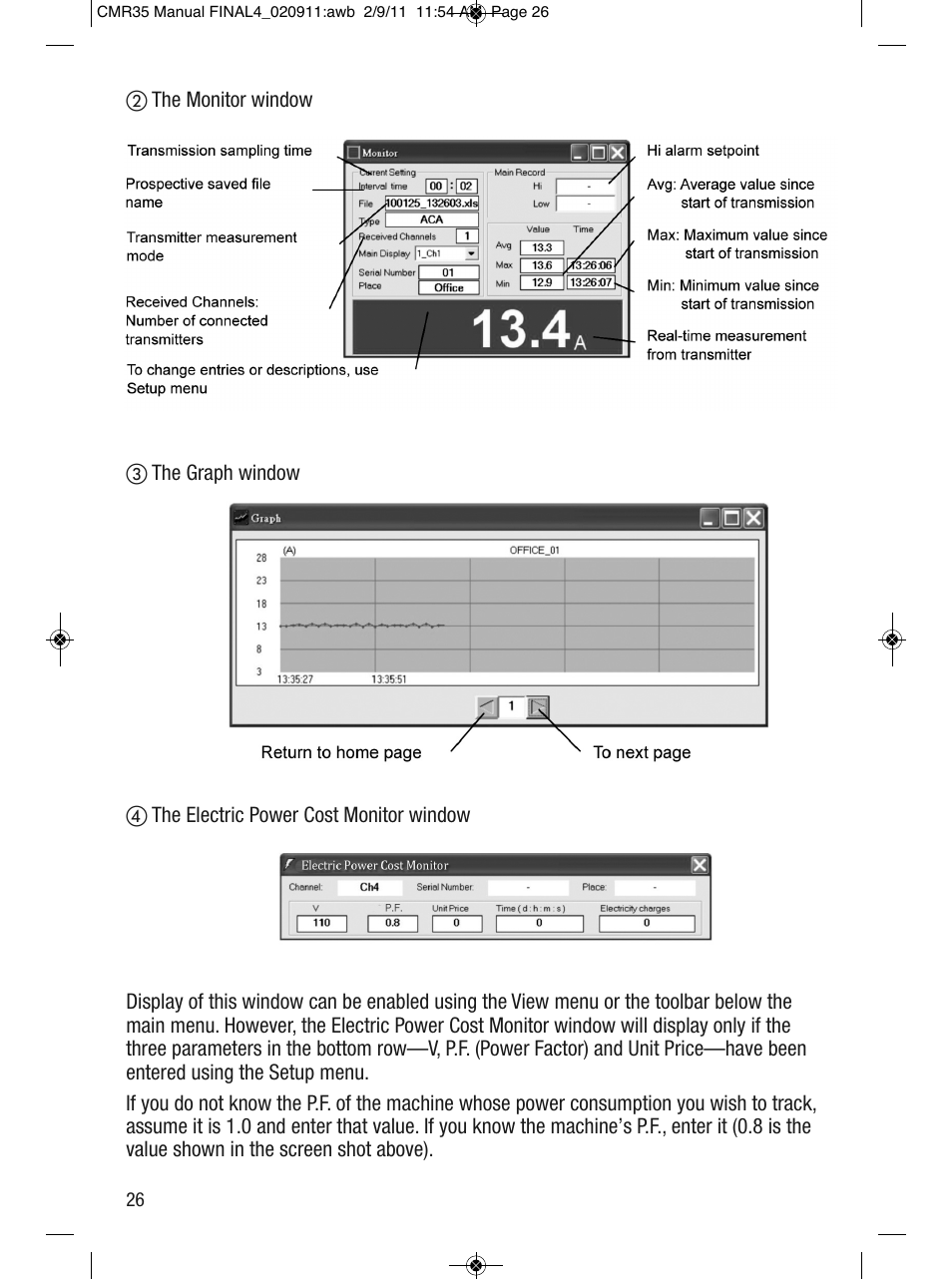 General Tools and Instruments CMR35 User Manual | Page 26 / 36