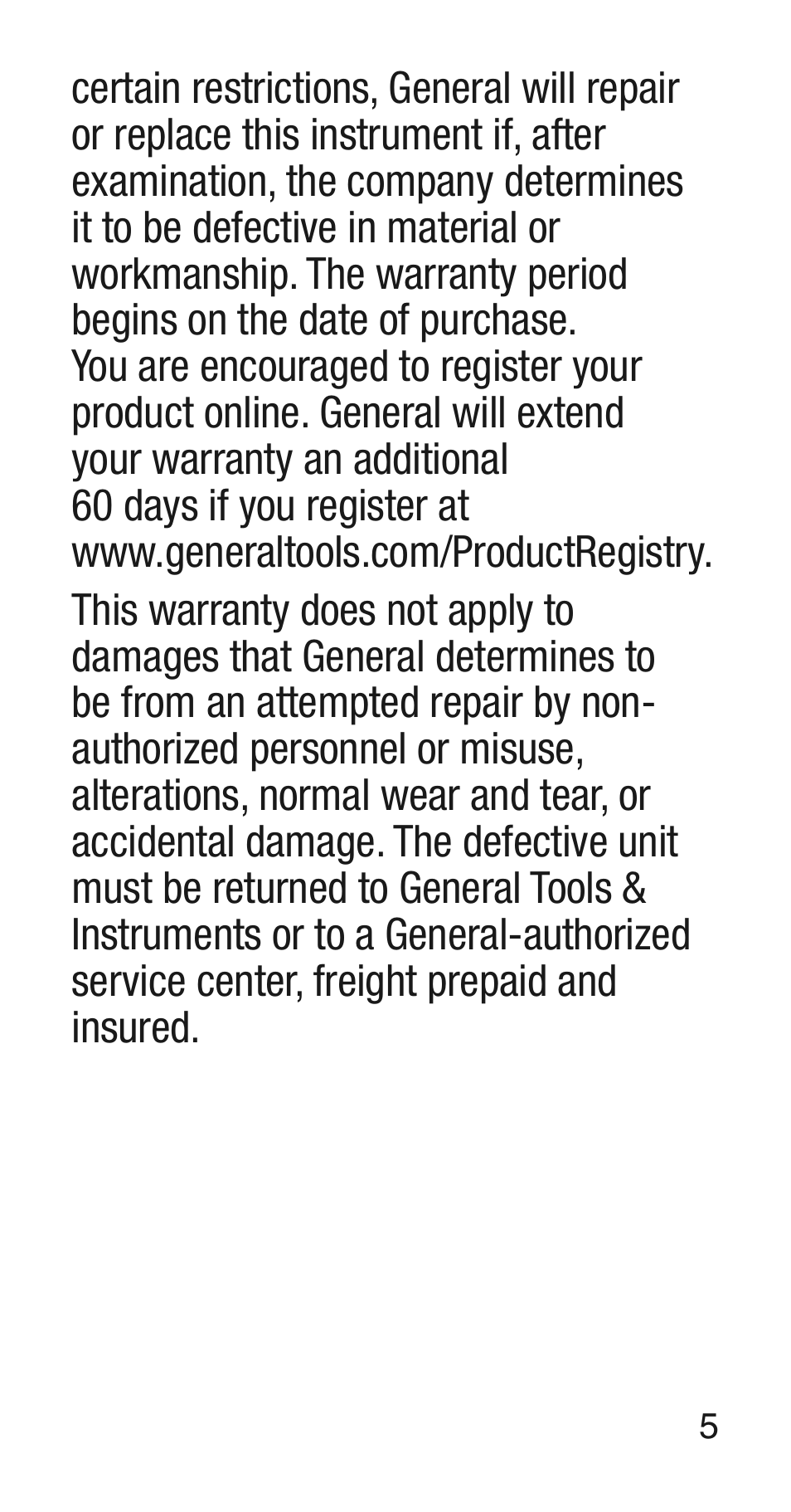 General Tools and Instruments CT102 User Manual | Page 5 / 8