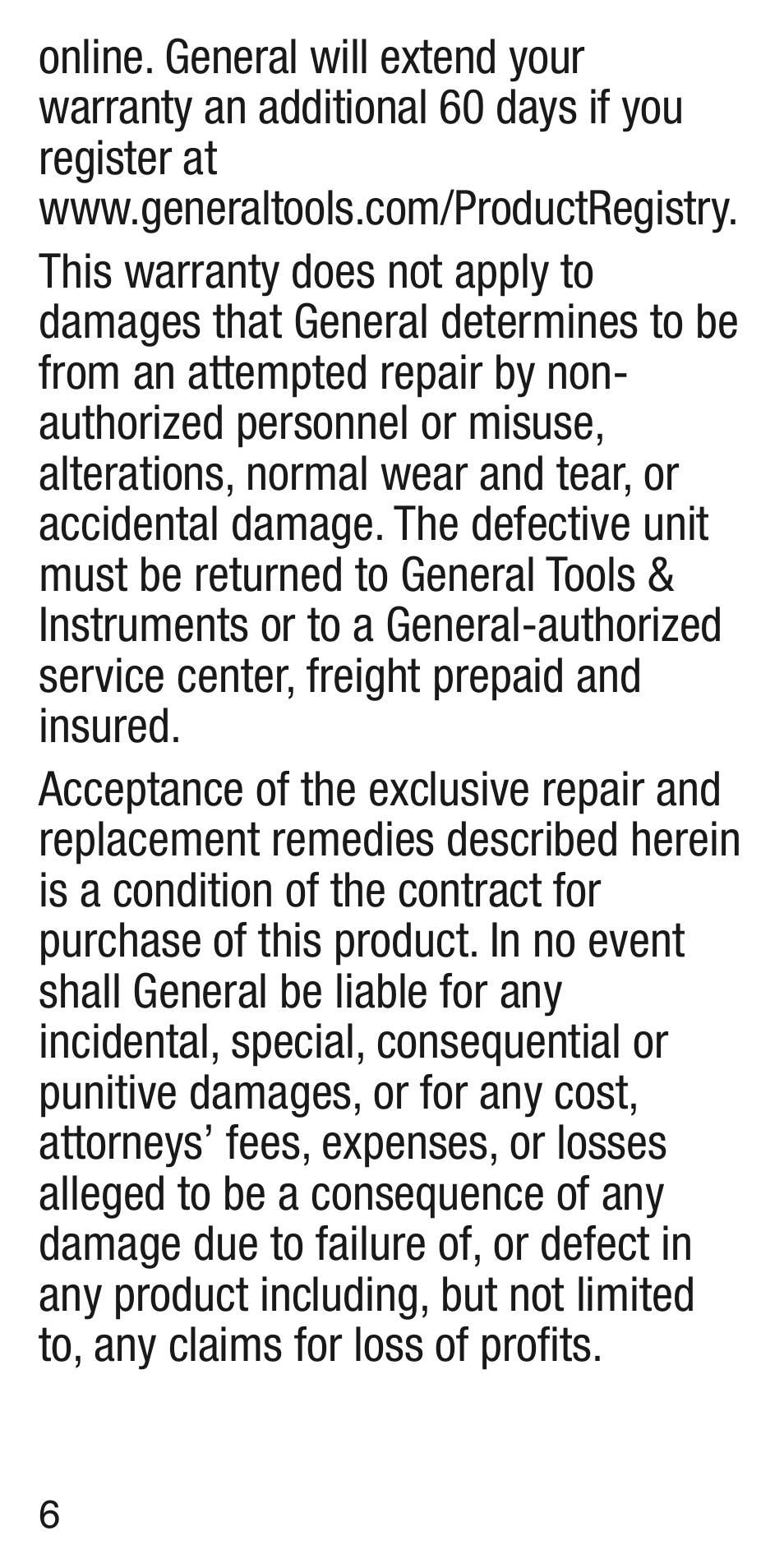 General Tools and Instruments CT103 User Manual | Page 6 / 8