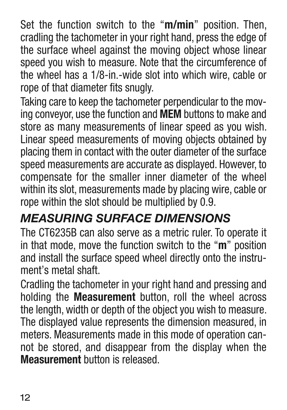 General Tools and Instruments CT6235B User Manual | Page 12 / 16