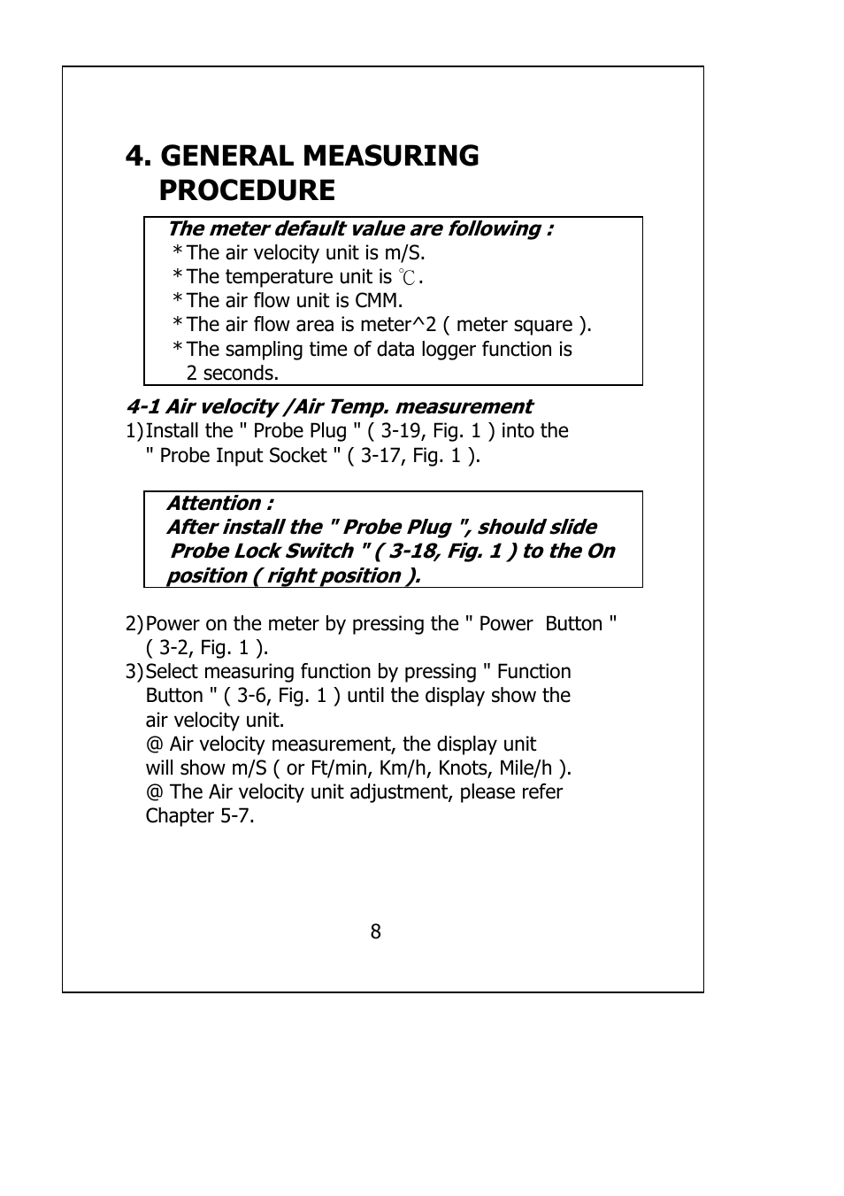 General measuring procedure | General Tools and Instruments DAF2005MDL User Manual | Page 10 / 27