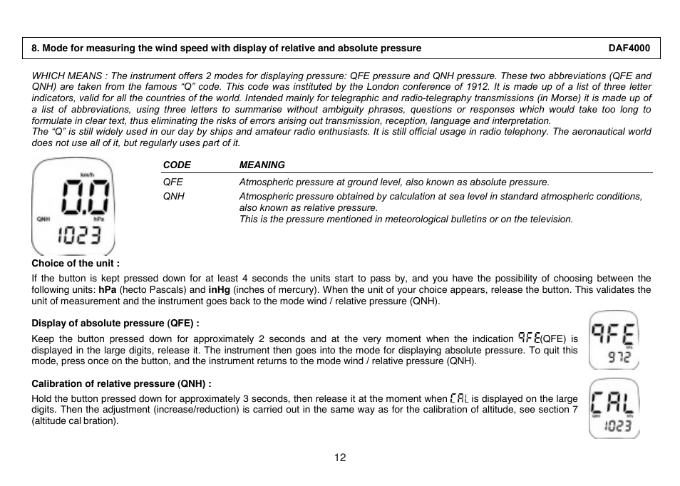 General Tools and Instruments DAF4000 User Manual | Page 12 / 40