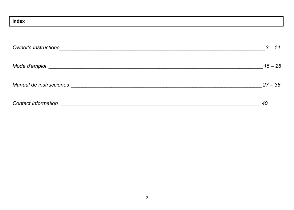 General Tools and Instruments DAF4000 User Manual | Page 2 / 40