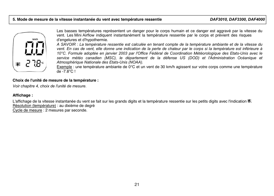 General Tools and Instruments DAF4000 User Manual | Page 21 / 40