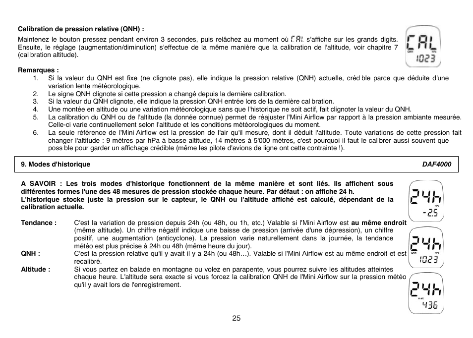 General Tools and Instruments DAF4000 User Manual | Page 25 / 40