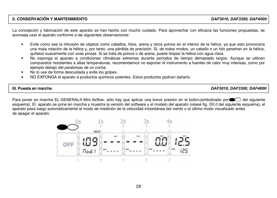 General Tools and Instruments DAF4000 User Manual | Page 28 / 40