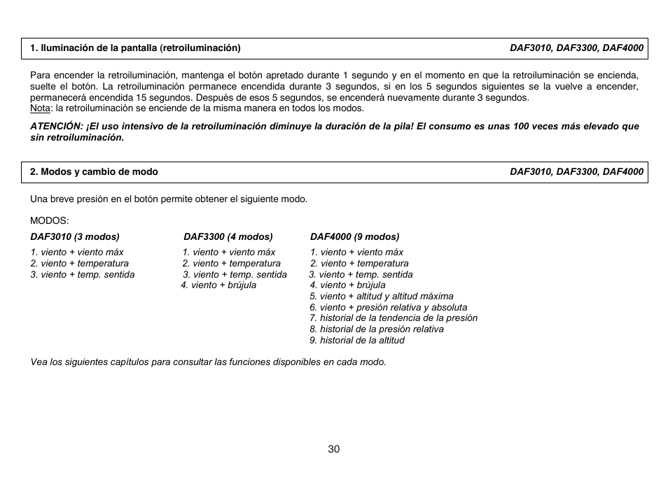 General Tools and Instruments DAF4000 User Manual | Page 30 / 40