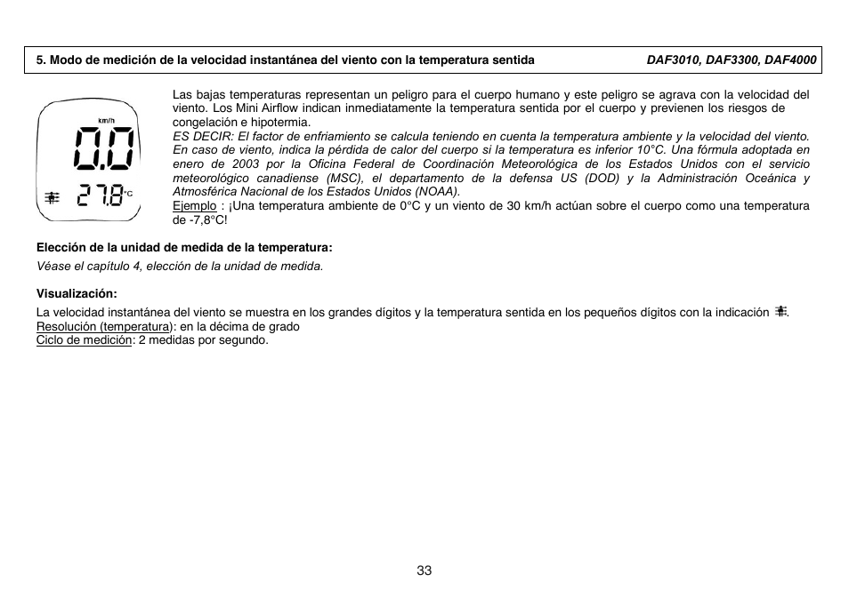 General Tools and Instruments DAF4000 User Manual | Page 33 / 40