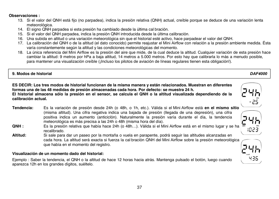 General Tools and Instruments DAF4000 User Manual | Page 37 / 40