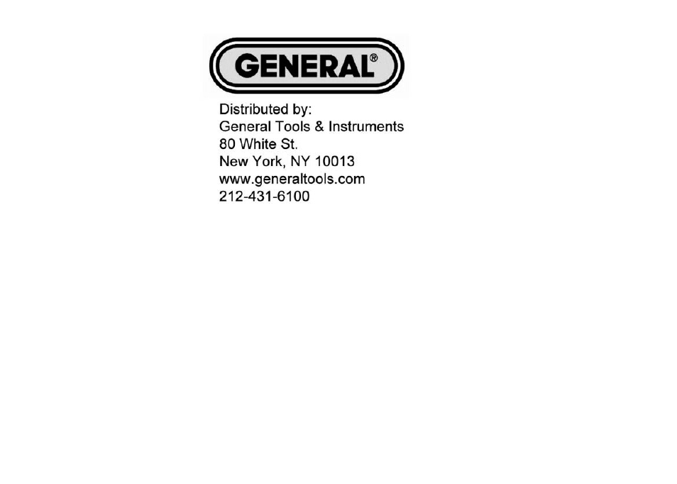 General Tools and Instruments DAF4000 User Manual | Page 40 / 40